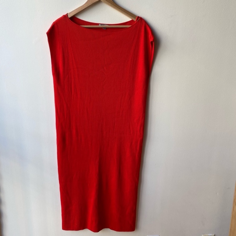 COS ribbed midi dress